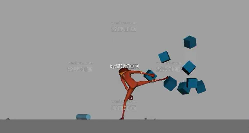 男性卡通人物打斗武打动作动画参考视频下载 - 动画资料 - 微妙网wmiao.com