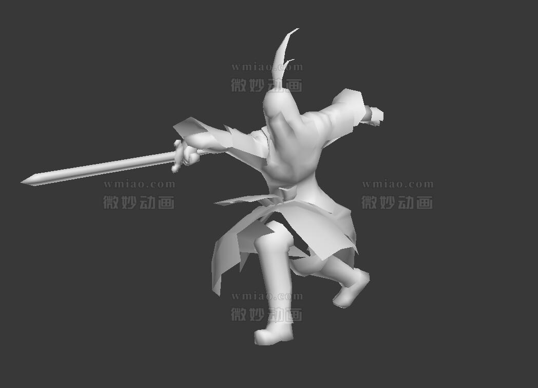 刺剑参考3DMAX动作源文件下载 - 动作文件 - 微妙网wmiao.com