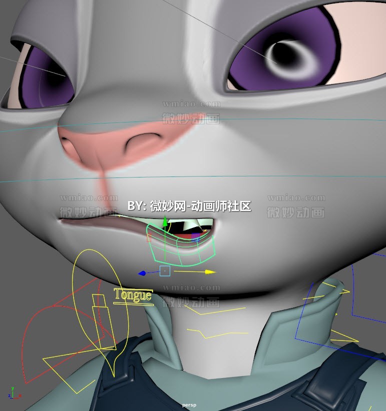  Judy Hopps cartoon character rig