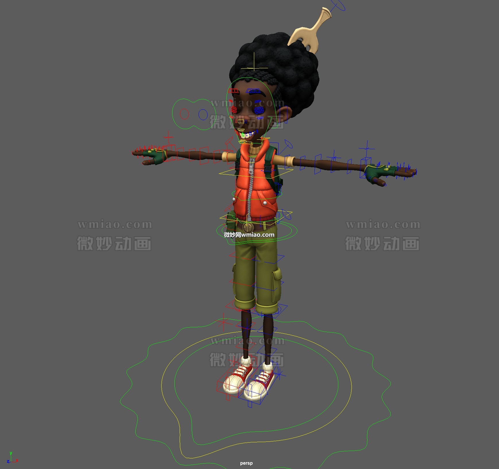 Shelltoes boy full rigged with textures