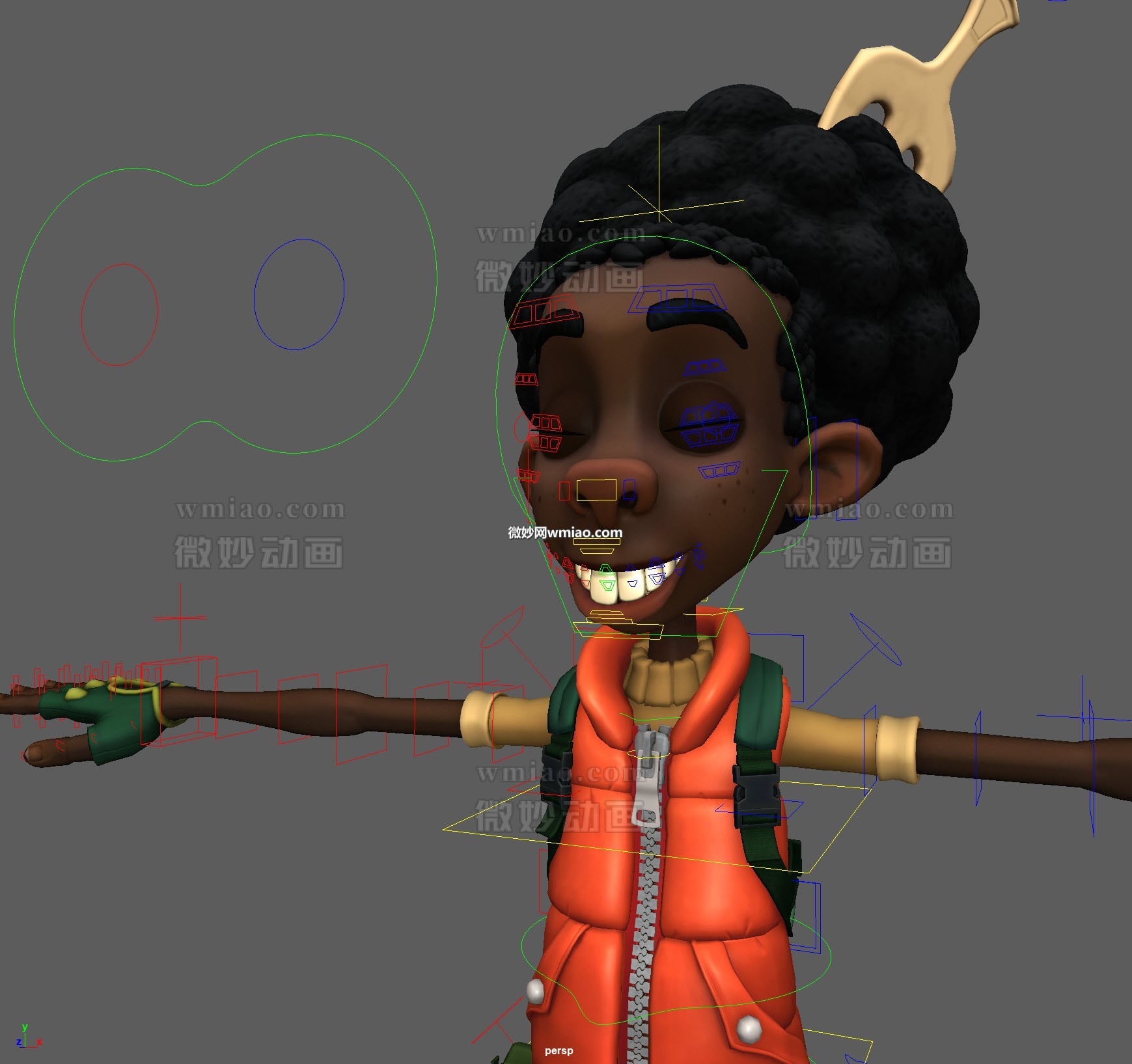 Shelltoes boy full rigged with textures