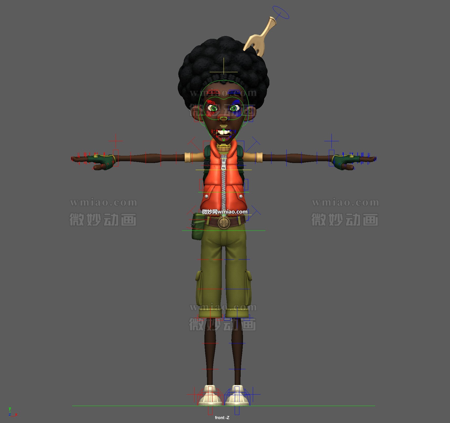 Shelltoes boy full rigged with textures