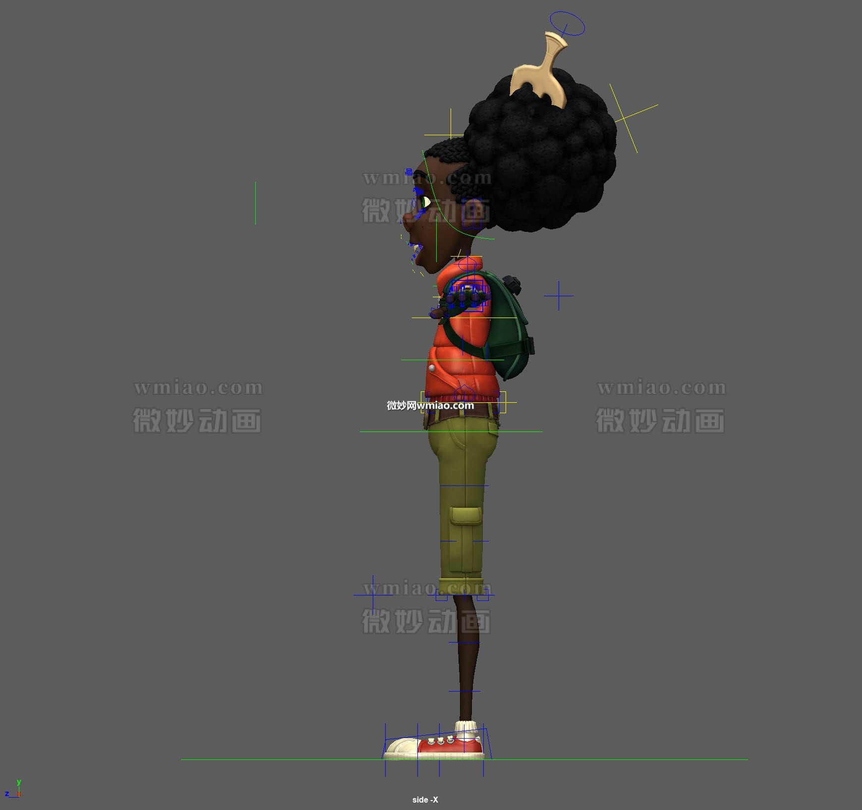 Shelltoes boy full rigged with textures