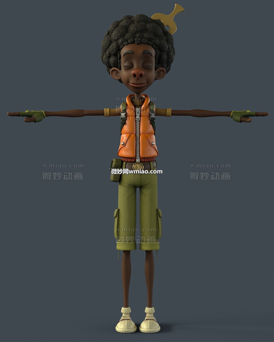 Shelltoes boy full rigged with textures
