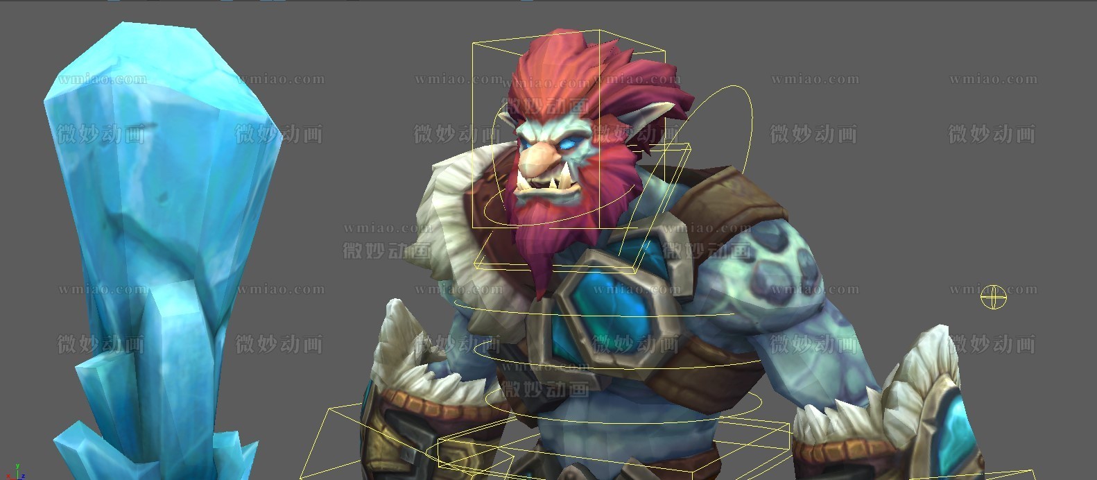 英雄联盟巨魔之王·特朗德尔Maya角色加贴图下载League of Legends - Trundle - CG模型 - 微妙网wmiao.com