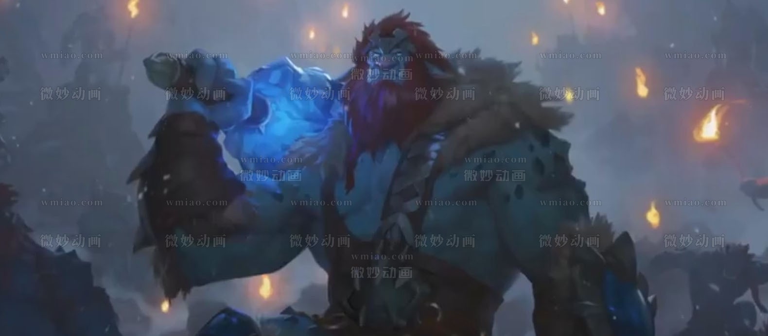 英雄联盟巨魔之王·特朗德尔Maya角色加贴图下载League of Legends - Trundle - CG模型 - 微妙网wmiao.com