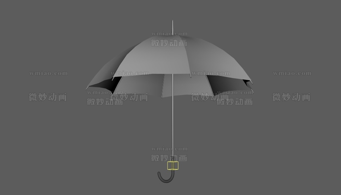 一把绑定好的雨伞Maya模型 - CG模型 - 微妙网wmiao.com