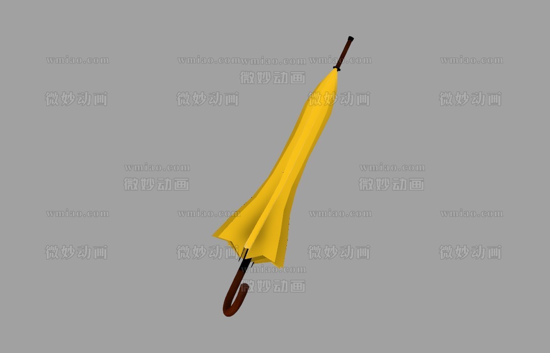 一把超强雨伞Maya模型，还带次级控制器，可以做更细腻的动画 - CG模型 - 微妙网wmiao.com