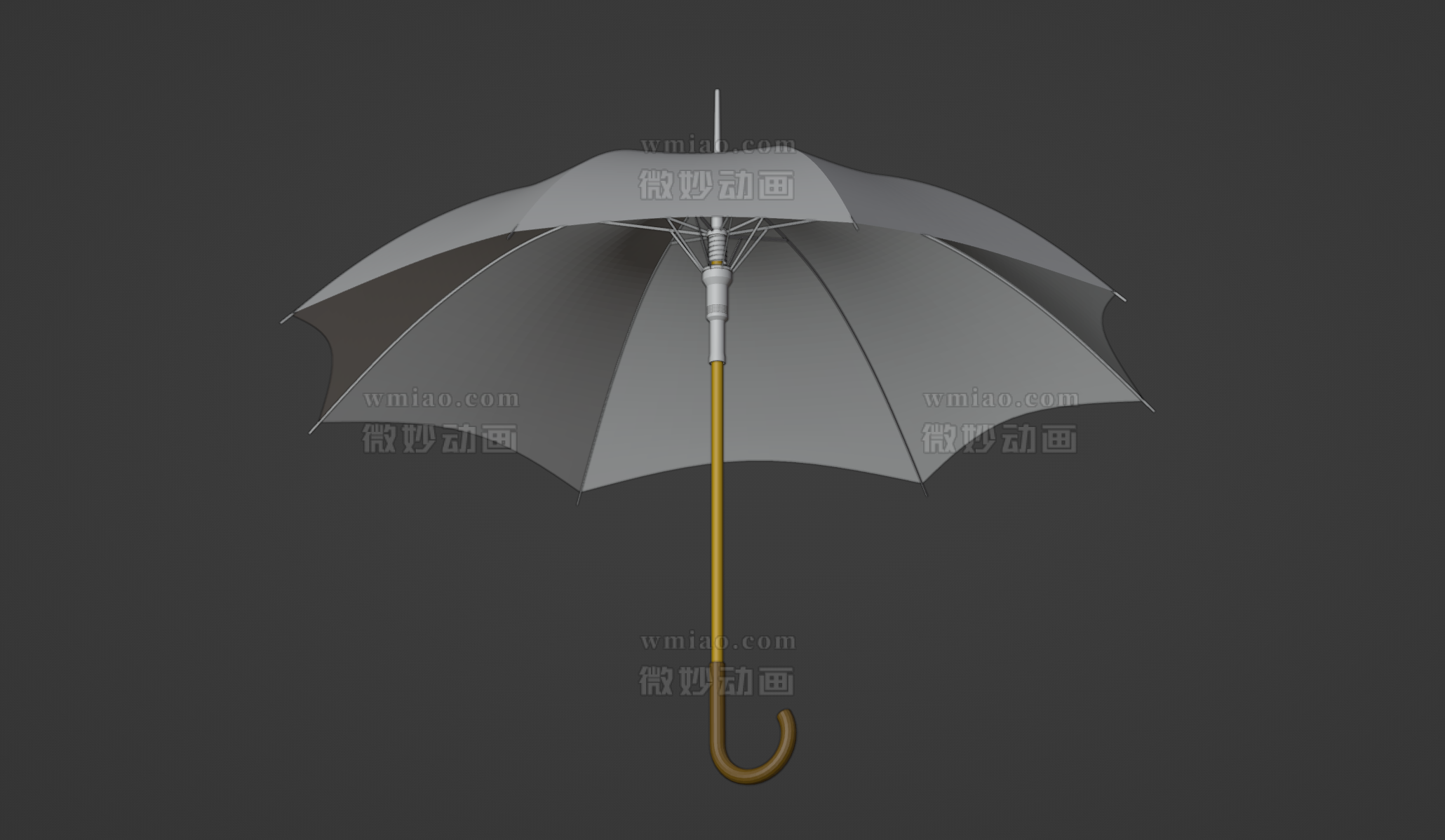 一把写实的雨伞Blender模型 - CG模型 - 微妙网wmiao.com